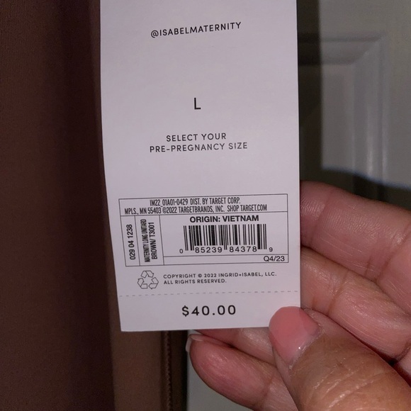 Isabel Maternity by Ingrid & Isabel Brown Jumpsuit - Picture 12 of 16